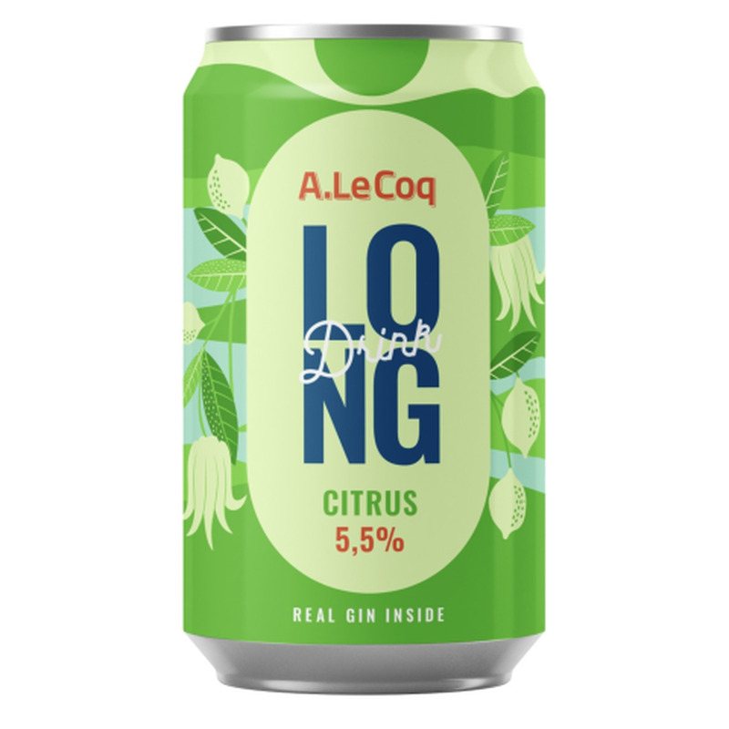 Muu alkohoolne jook A. Le Coq Long Drink Citrus 5,5%vol 0,33l prk