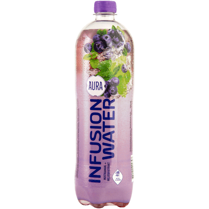 Infusion Mustikamahla-melissi ekstraktiga jook, AURA, 1 L