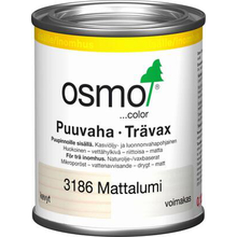 Õlivaha Osmo tooniv kattev 3186 0,125l valge matt