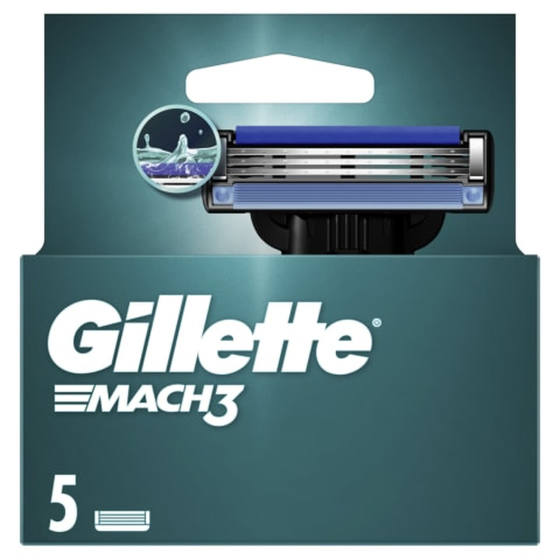 Meeste Raseerija Terad Gillette Mach3, 5tk