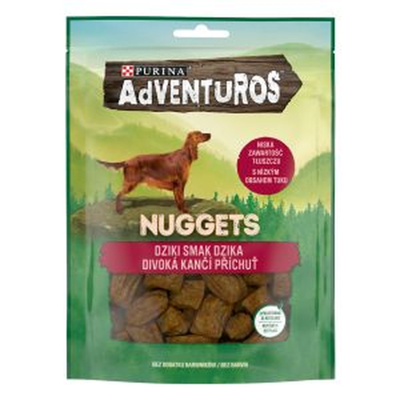 Nagitsad koertele metssiga 22tk, ADVENTUROS, 90 g