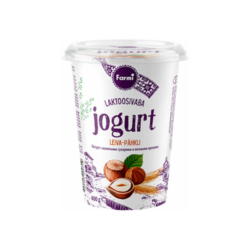 Jogurt FARMI leiva-pähkli lakt.vaba,400g