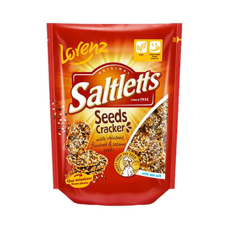 Saltletts seemnetega kreekerid, LORENZ, 100 g