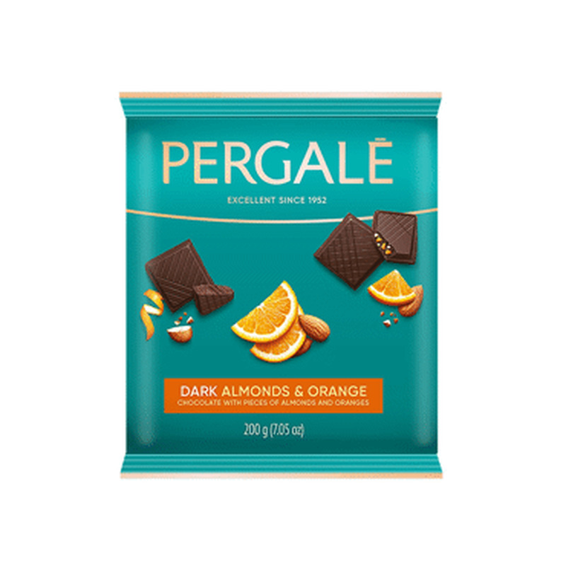 Tume šok.PERGALE mandli-apelsini 200g