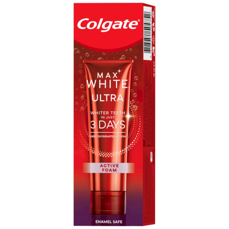 Hambapasta Max White Ultra Active Foam, COLGATE, 50 ml