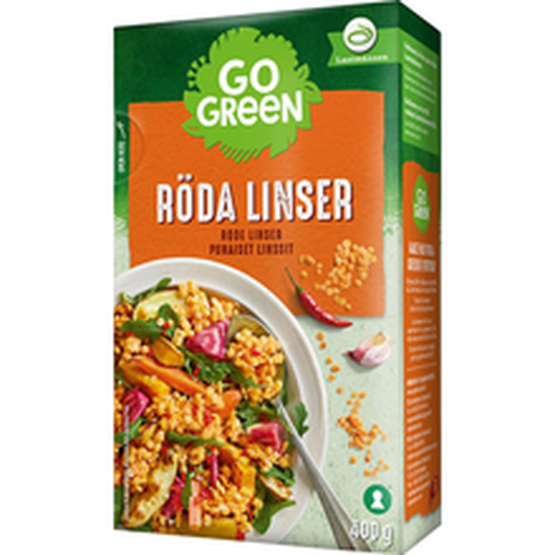 GoGreen punased läätsed, 400 g