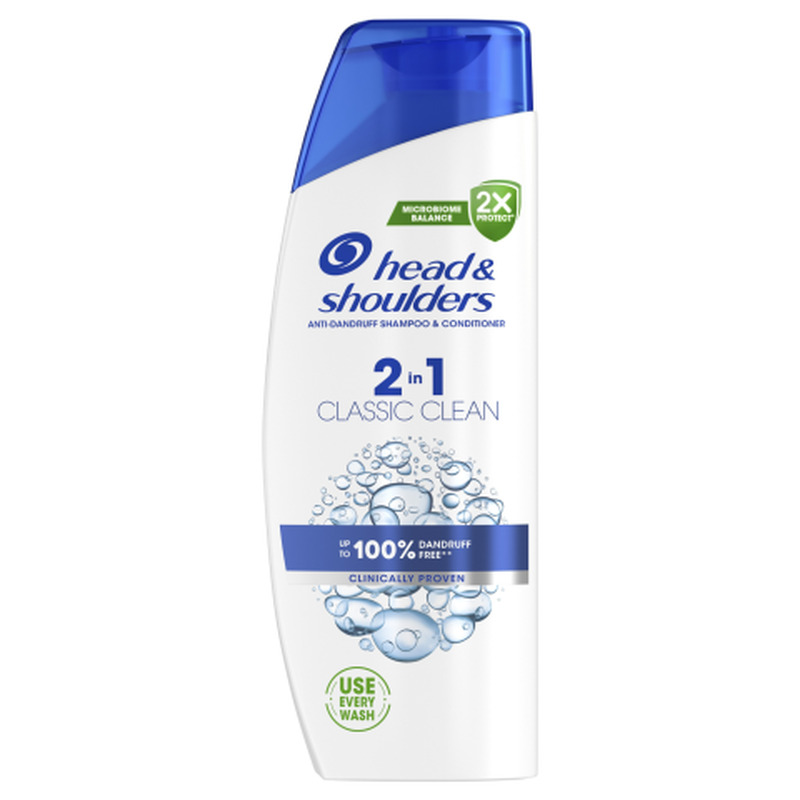 Šampoon Head&Shoulders Classic Clean 2in1 330ml