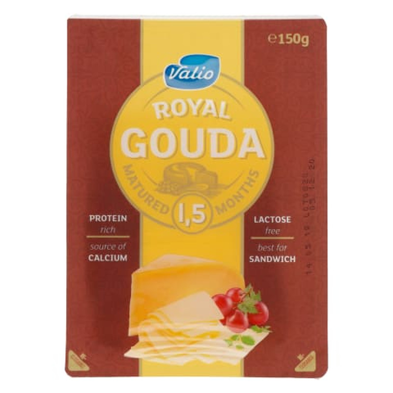 Juust Royal Gouda Yellow viilutatud Valio 150g