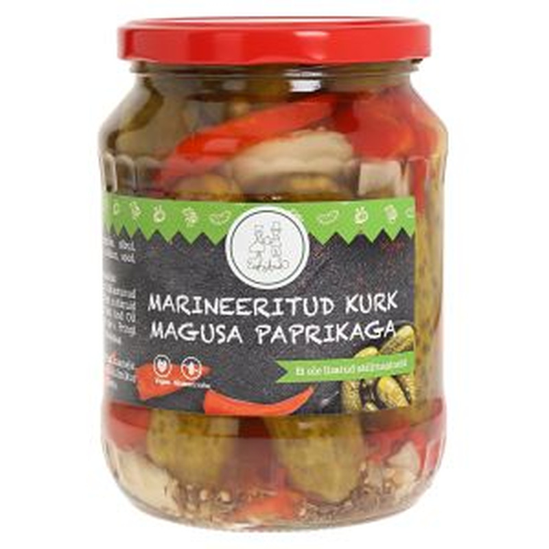 Eesti And Marineeritud kurk magusa paprikaga 360g