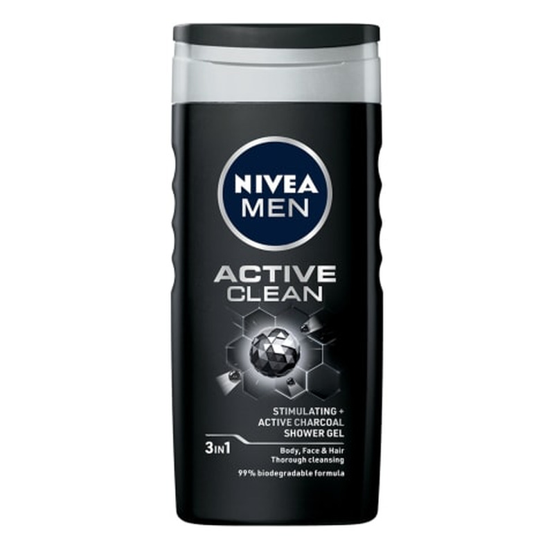 Dušigeel Nivea Active Clean meestele