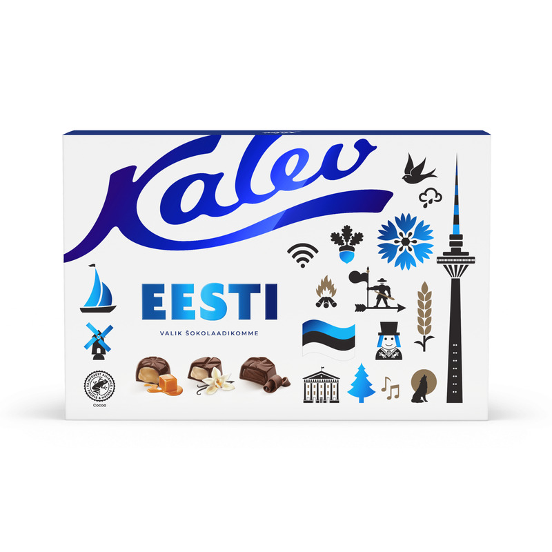 Šokolaadikommide valik Eesti, KALEV, 186 g