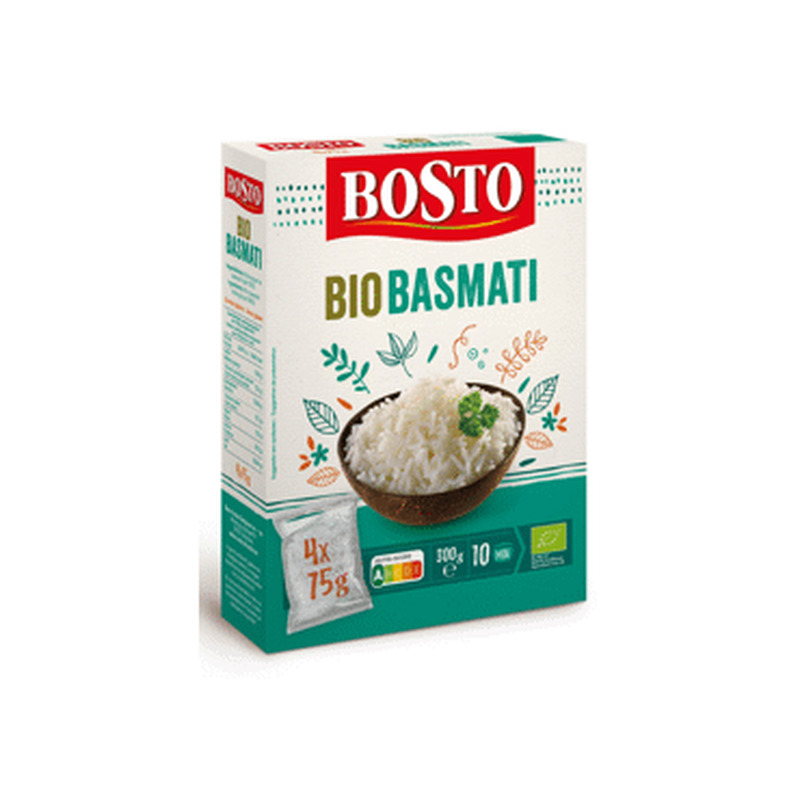 Basmati riis Bio BOSTO 4x75g