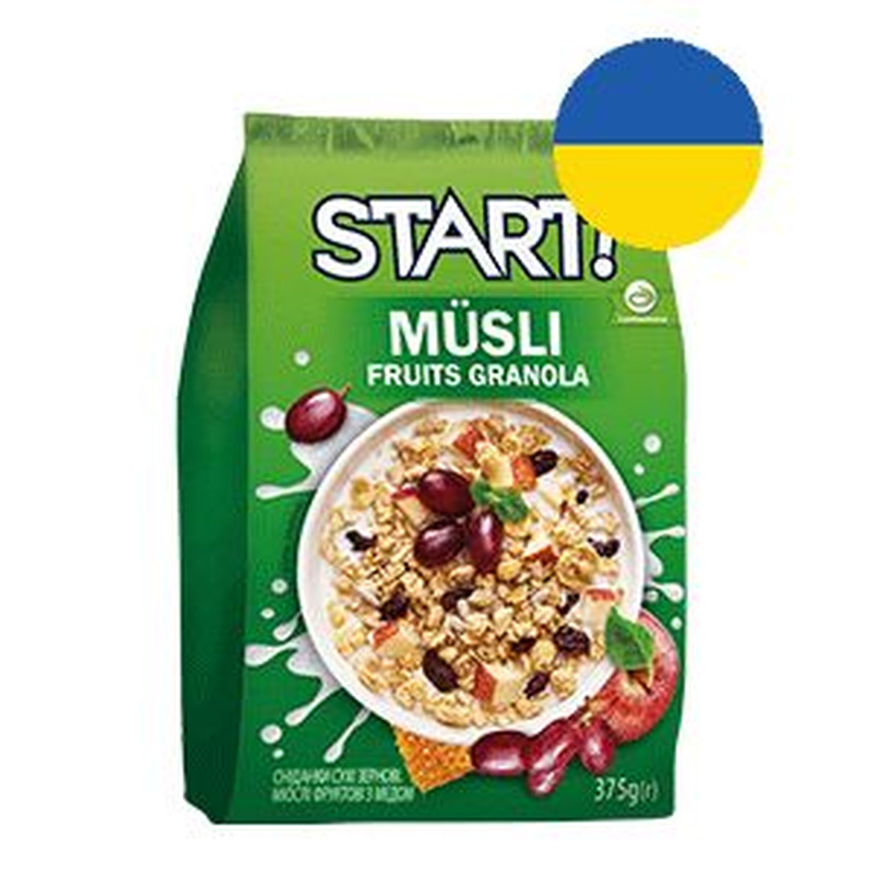 Puuviljamüsli meega, START, 375 g