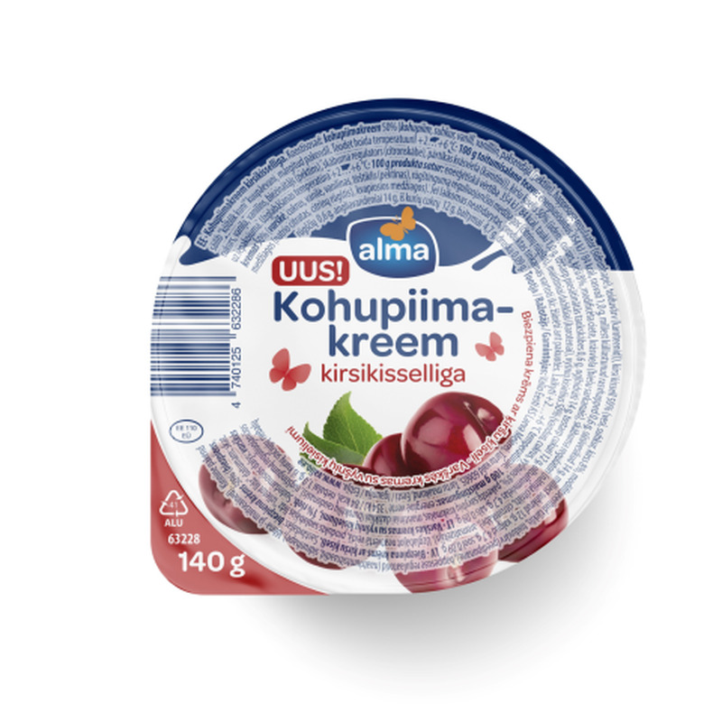 Kohupiimakreem kirsikisselliga Alma 140g