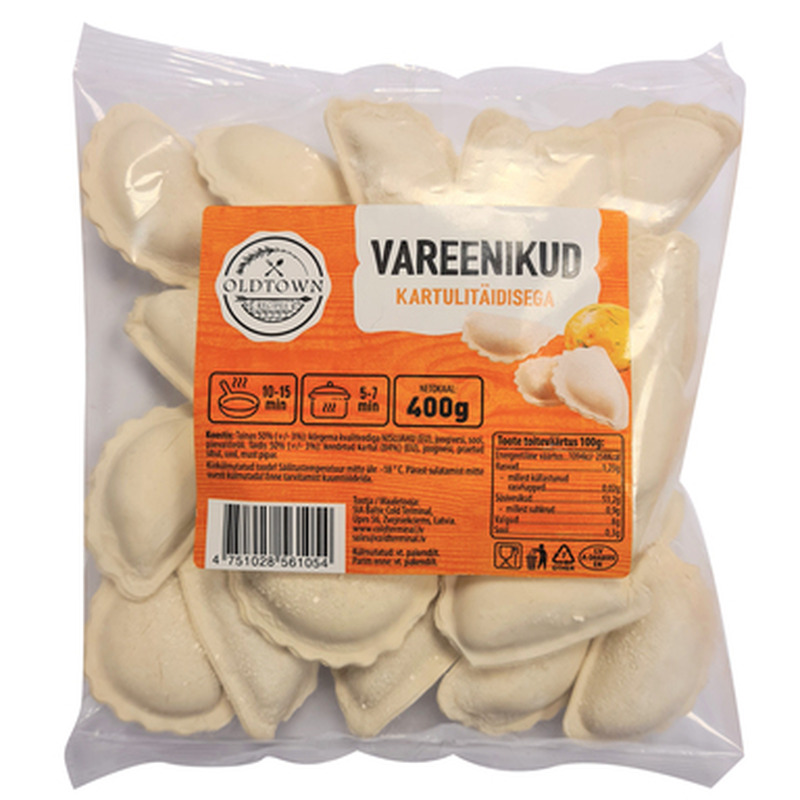 OLDTOWN Vareenikud kartulitäidisega 400g (külmut.)