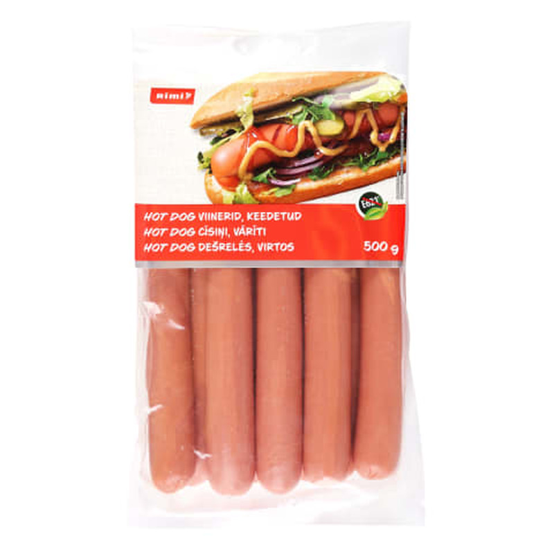 Viinerid Hot dog Rimi 500g