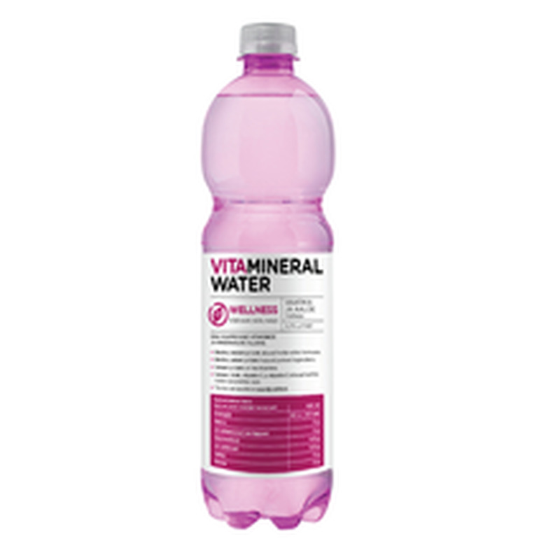 Vitamineral Wellness vaarika-aaloe vera maitseline vitamiinivesi 750 ml