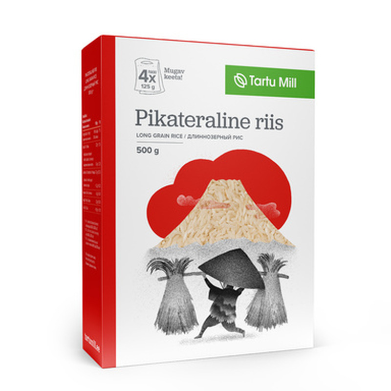 TARTU MILL Pikateraline sõmer riis 4x125g