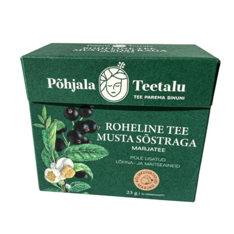 Tee roheline mustasõstraga Põhjala 10*2,3g