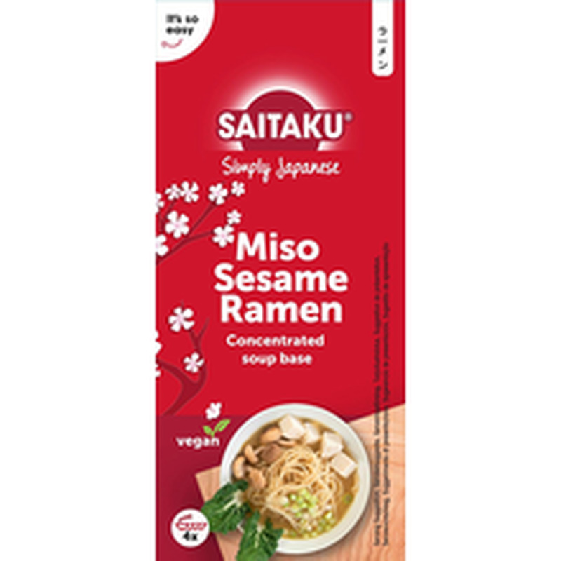 Saitaku miso seesamiga raameni supipõhi 200 g (4 x 50 g)