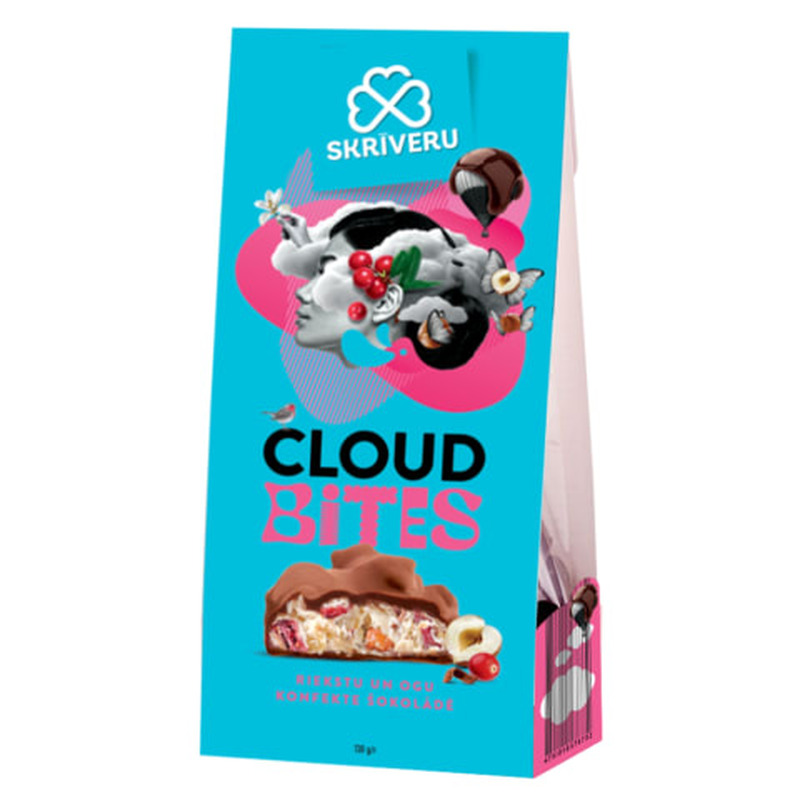 Pähkli- ja marjakommid Skriveru Cloud Bites 130g