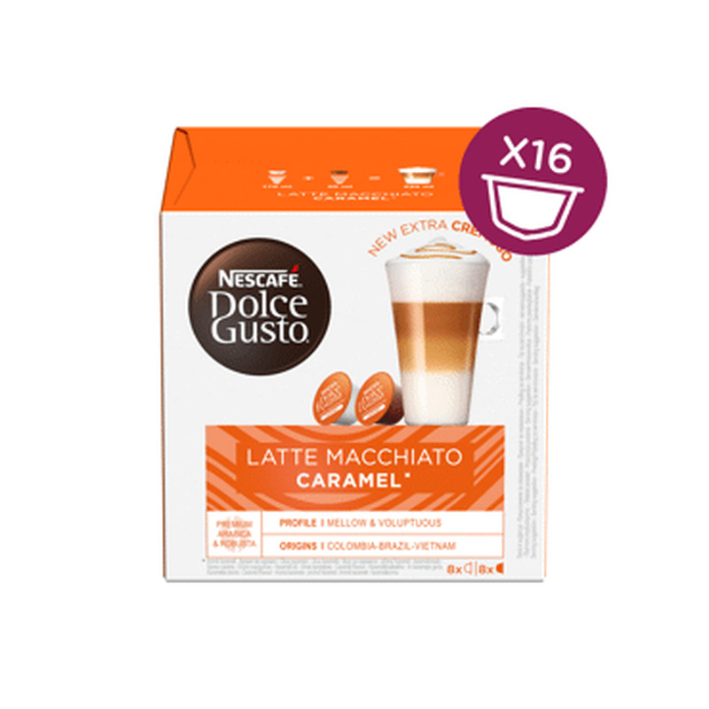 Kapsl.NESCAFE DG Caram.LatteMac.8+8x9.1g