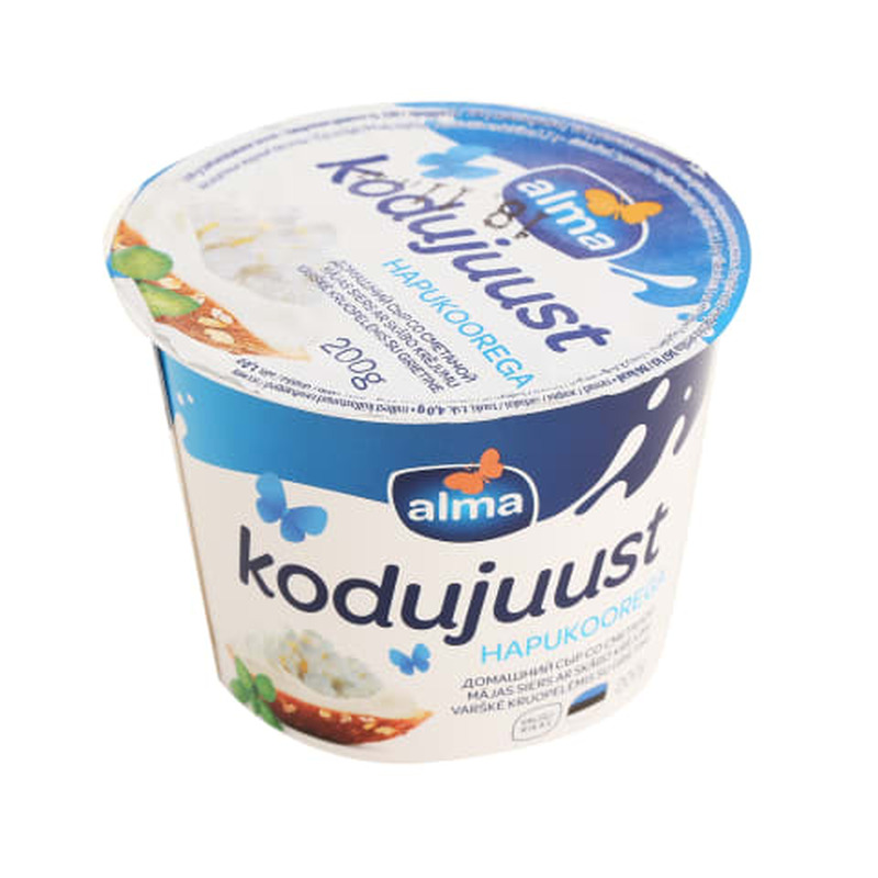 Kodujuust hapukoorega 7%, ALMA, 200 g