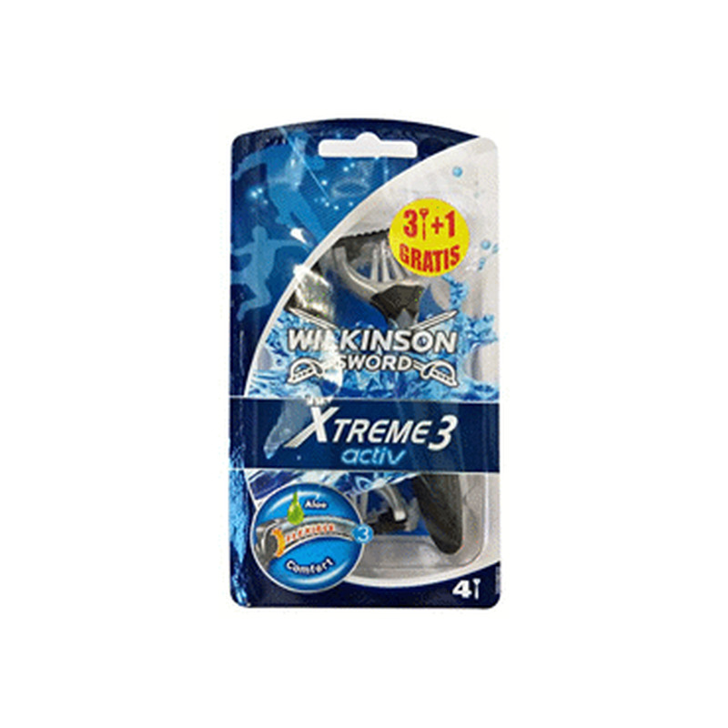 Raseerijad WILKINSON Xtreme3 Black 3+1tk