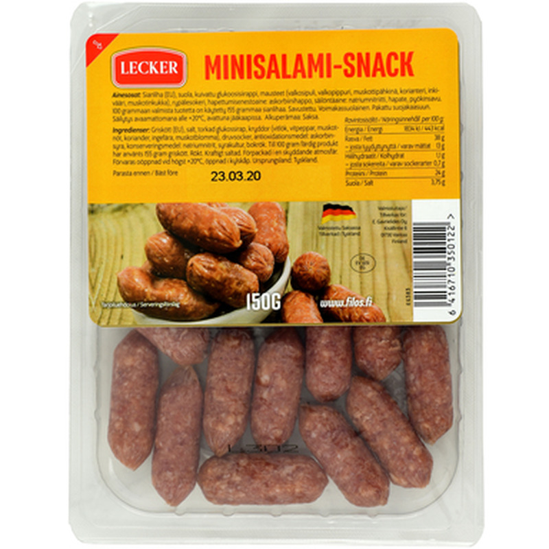 LECKER Mini-salaami-snack 150g