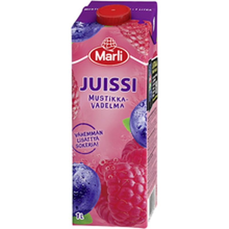 Marli Jussi mustika-vaarika mahlajook 1L