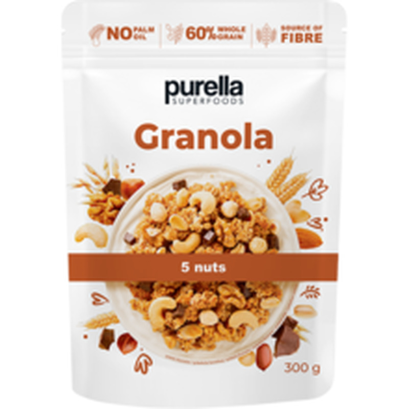 Purella Granola 5 pähkli segu 300g