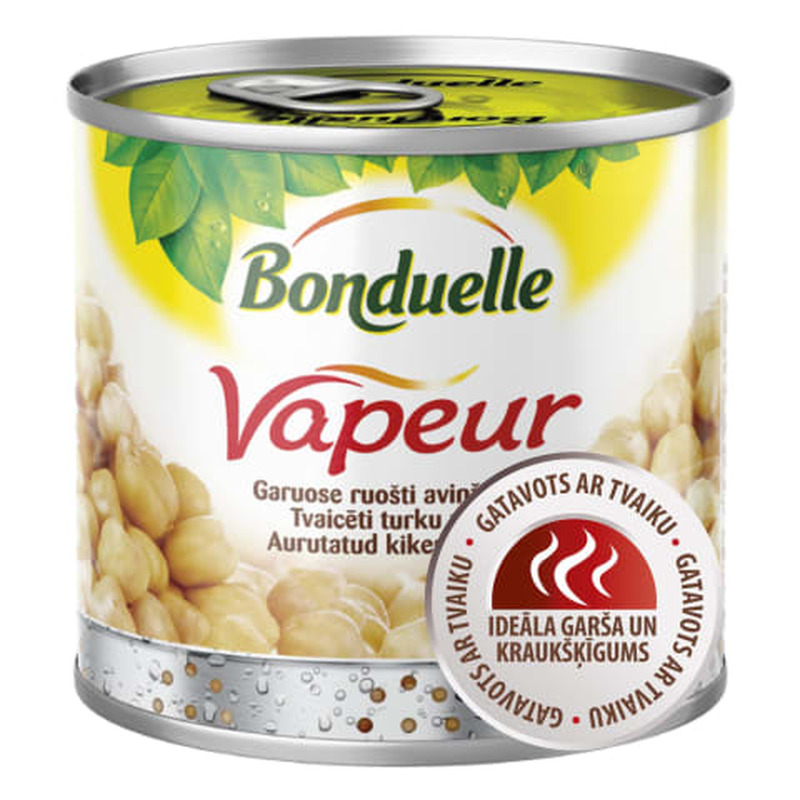 Kikerherned aurutatud Bonduelle Vapeur 310g/265g