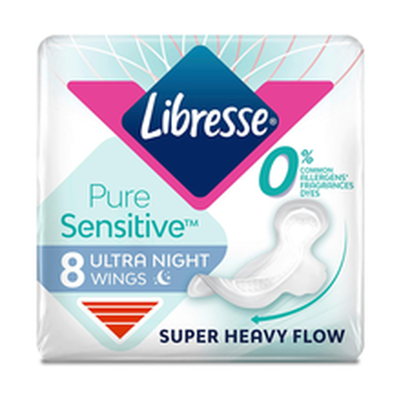 Libresse Ultranight puresens hügieeniside 8 tk