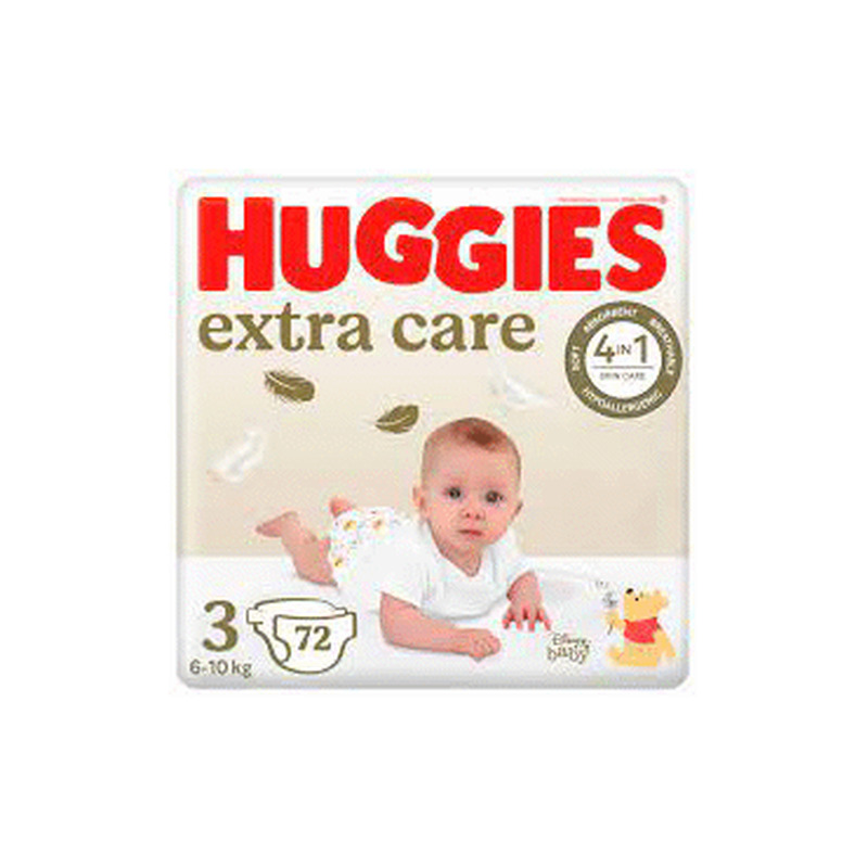 Mähkmed HUGGIES Extra Care 3 6-10kg 72tk