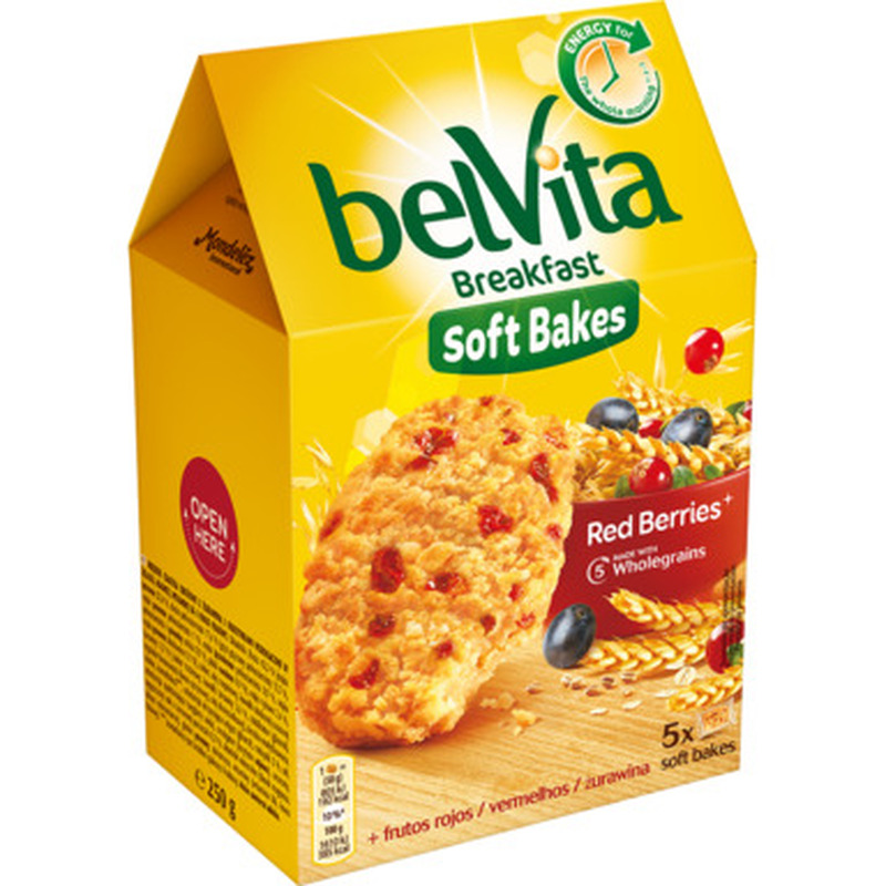 Pehme küpsis marjadega, BELVITA, 250 g