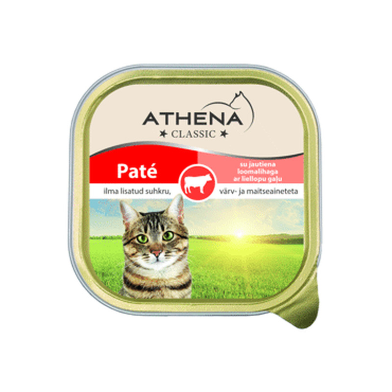 Kiisueine ATHENA loomalihaga 100g