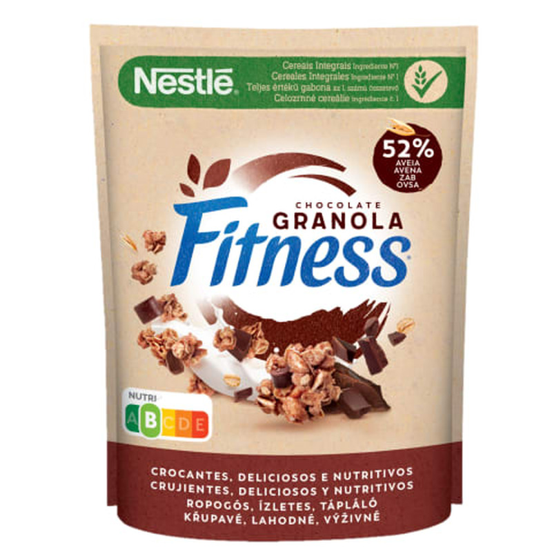 Krõbe müsli kaerahelveste, mee ja mineraaltoiteainetega Nestle Fitness Granola Honey 300g