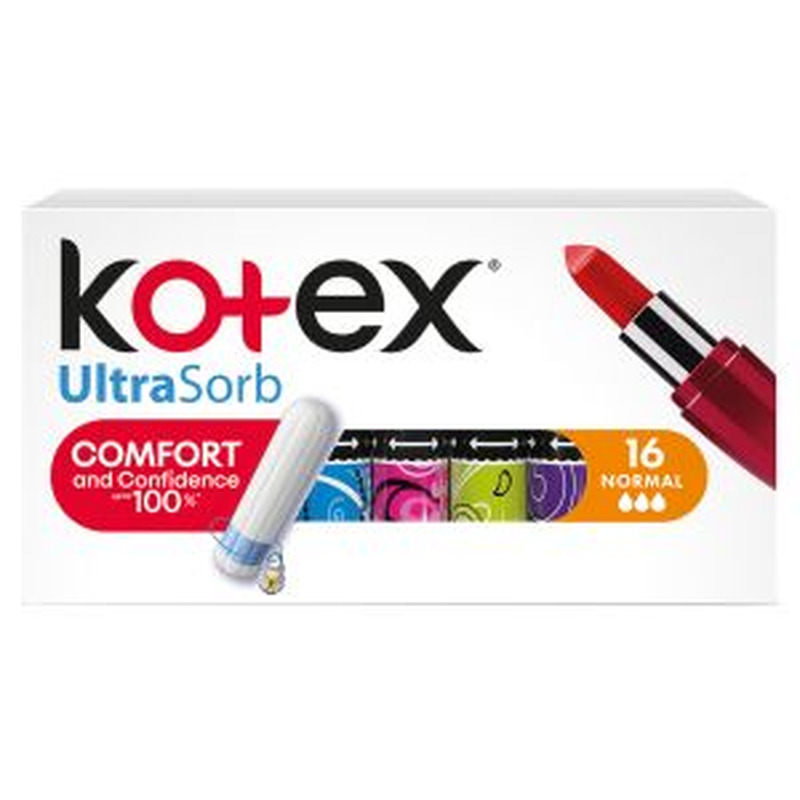 Tampoon Ultra Sorb Normal, KOTEX, 16+8 tk