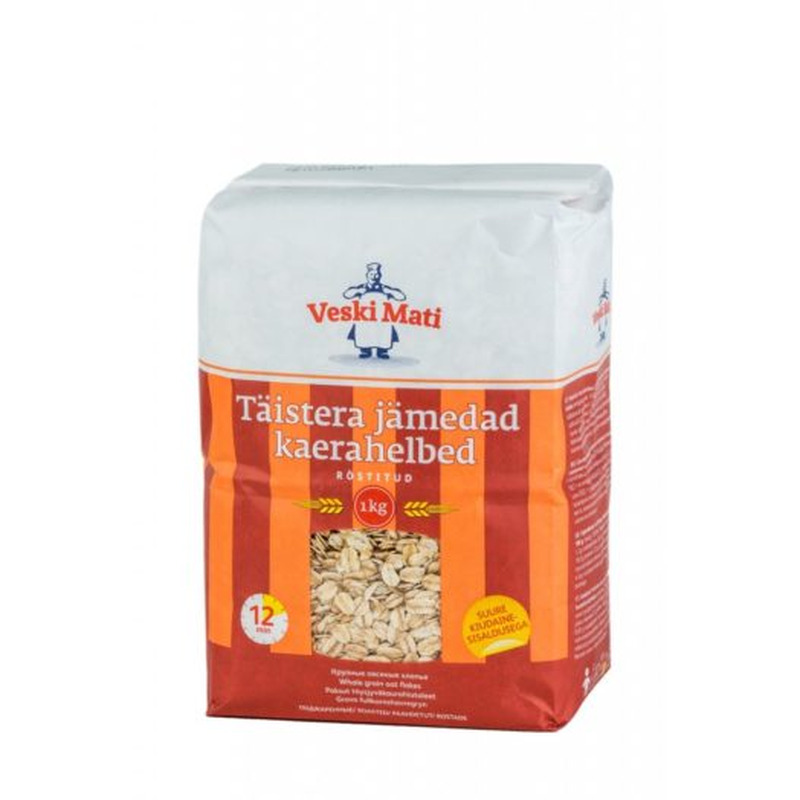 Röstitud jämedad kaerahelbed, VESKI MATI, 1 kg