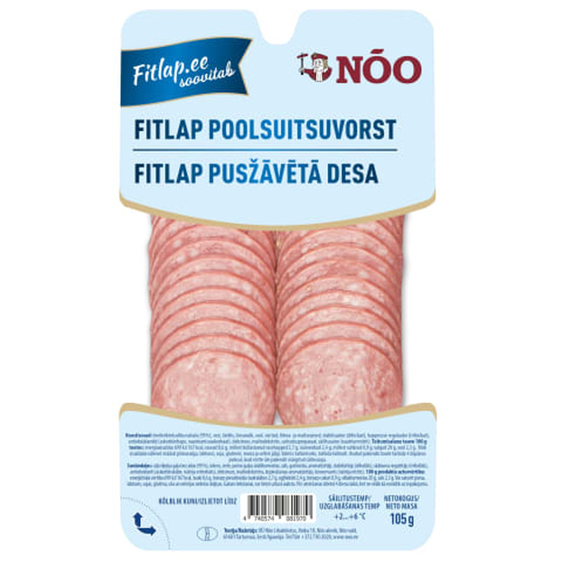 Broileri poolsuitsuvorst Fitlap 105g