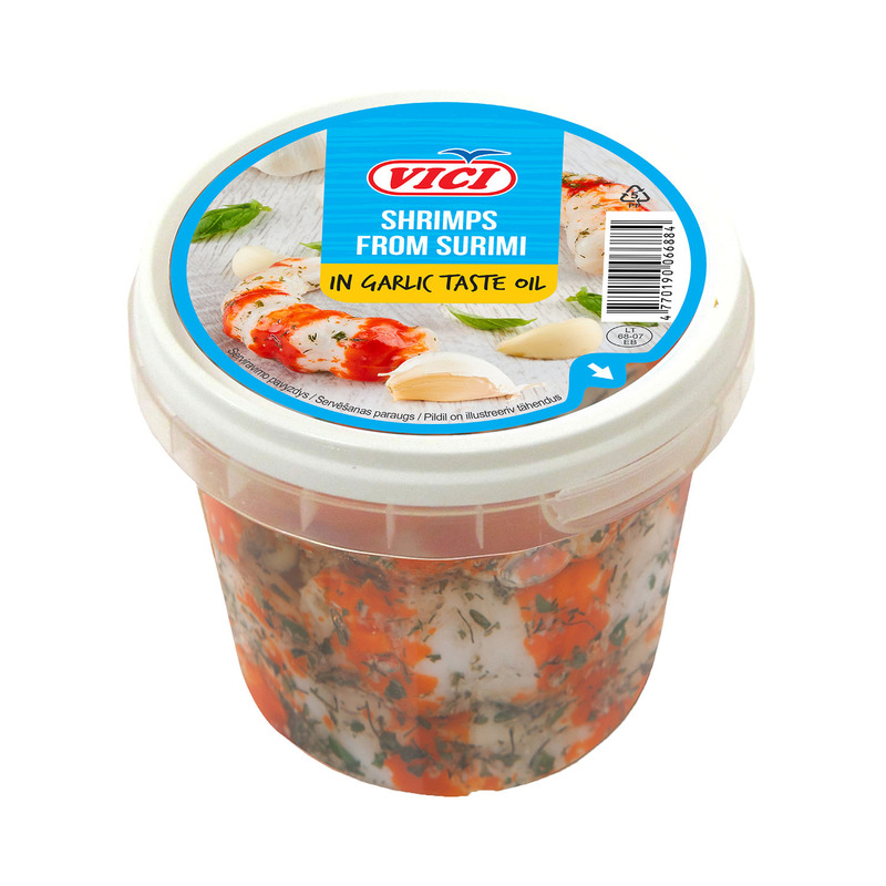 Maksikrevetid surimi küüslaugumaitselises õlis, VICI, 320 g