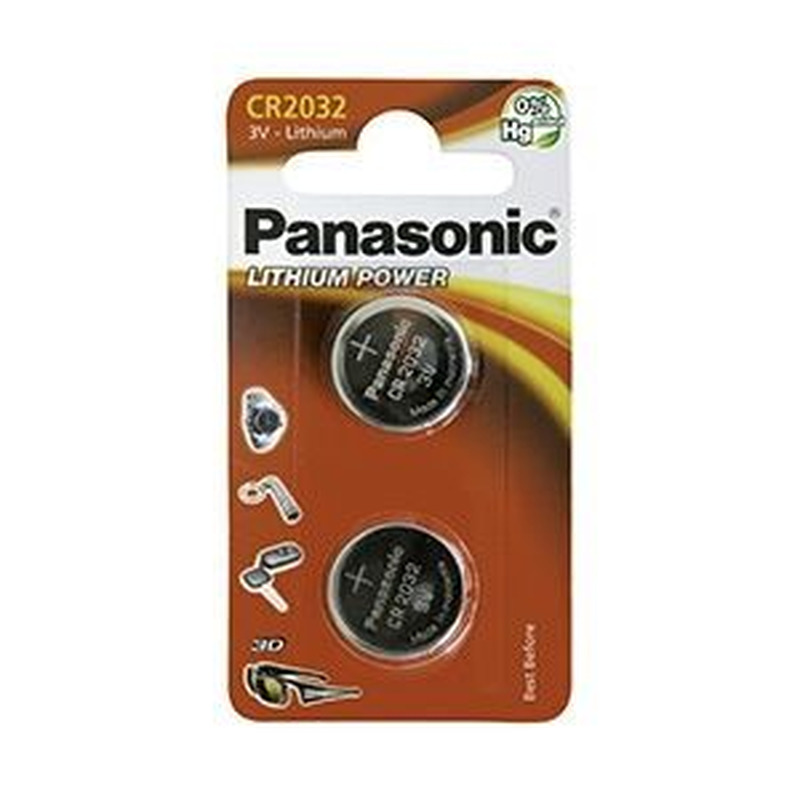 Patarei CR2032, PANASONIC, 2 tk