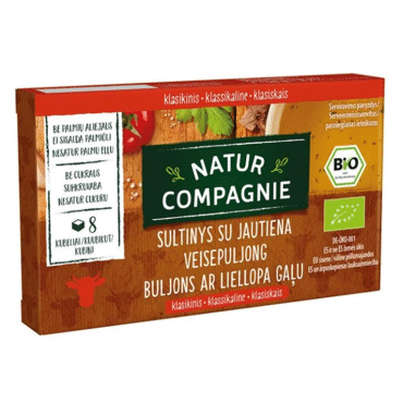 Mahe veiselihapuljong NATUR COMPAGNIE96g