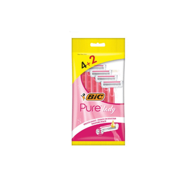 Pardel BIC Pure 3 Pink 4+2tk