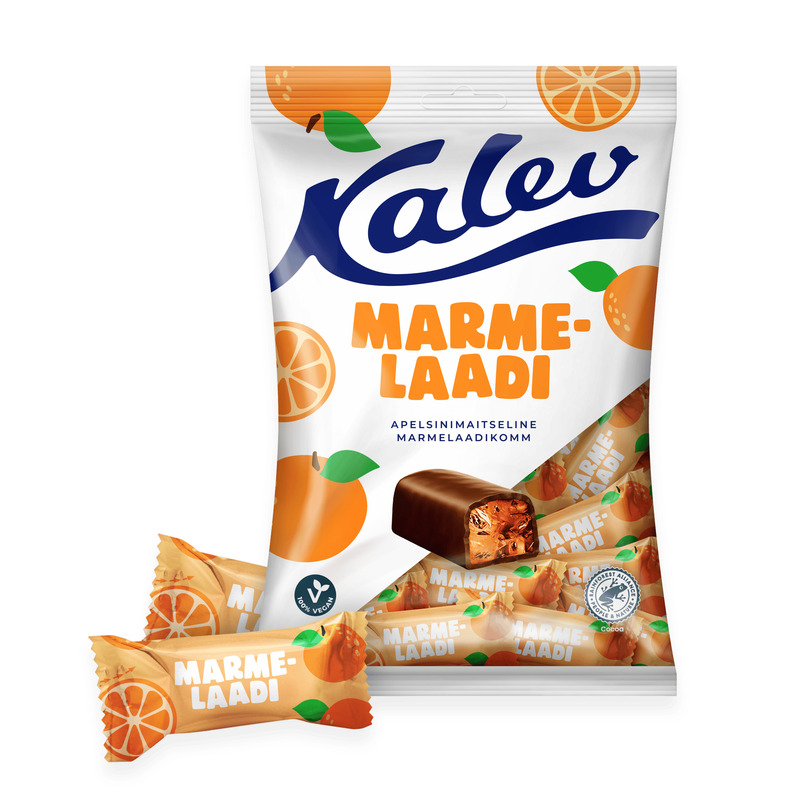 Marmelaadikomm apelsini, KALEV, 175 g