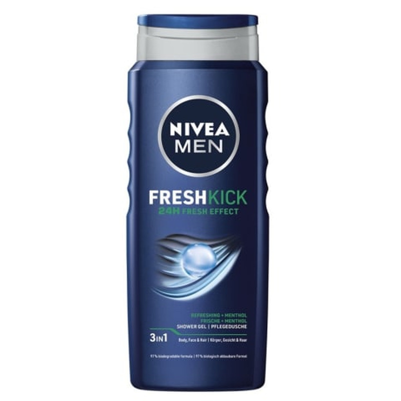 Dušigeel Nivea Men Fresh Kick 500ml