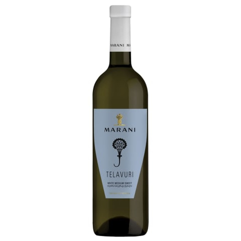 Geograafilise tähisega vein Marani Telavuri White Medium Dry 12%vol 0,75l