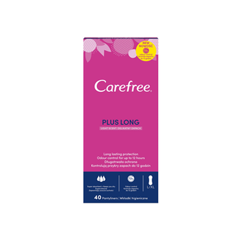 Pesukaitsmed CAREFREE Long Light 40tk