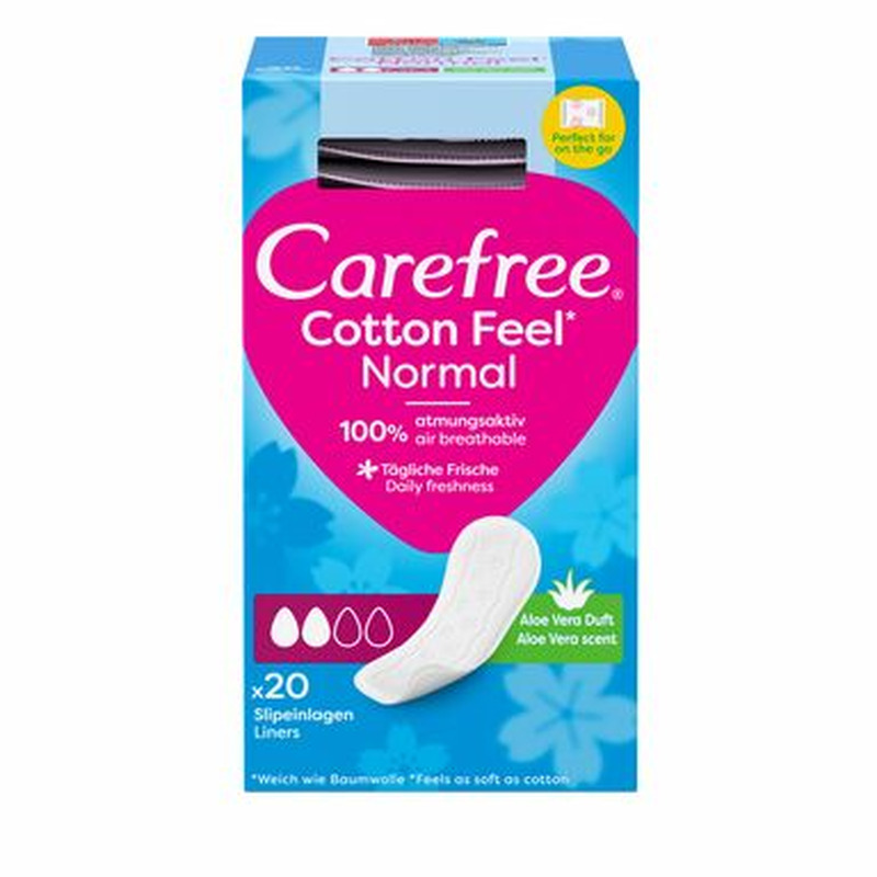 CAREFREE Pesukaitsed Cotton Aloe Vera 20tk