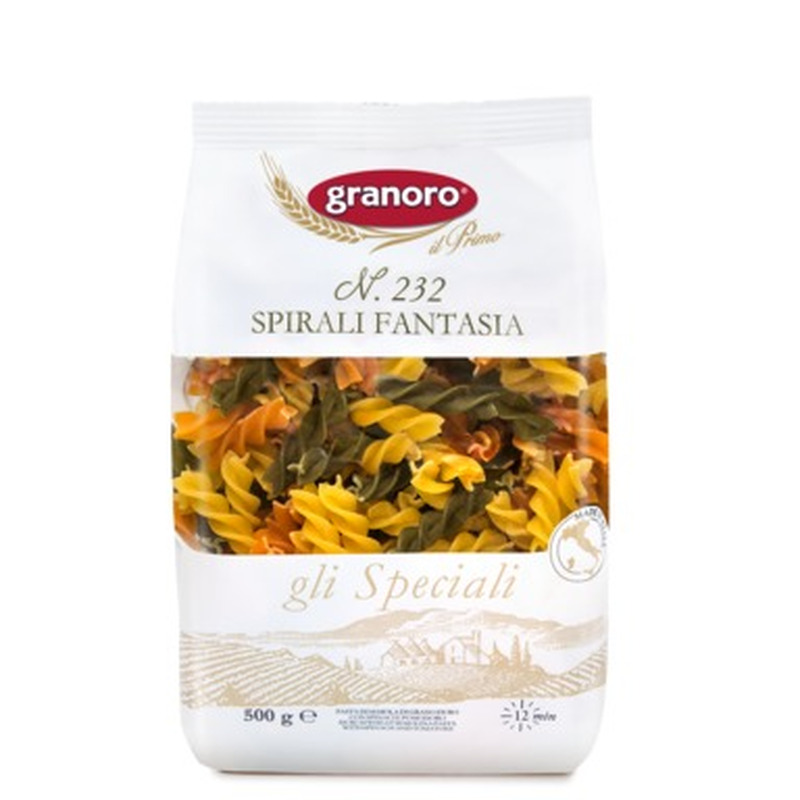 GRANORO Tricolori värvilised spiraalid 500g